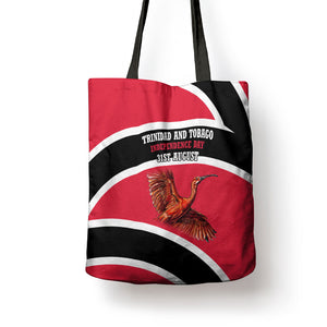 Trinidad And Tobago Independence Day Scarlet Ibis Tote Bag Steelpan Heritage National Flag