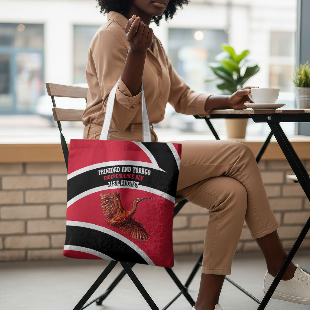 Trinidad And Tobago Independence Day Scarlet Ibis Tote Bag Steelpan Heritage National Flag
