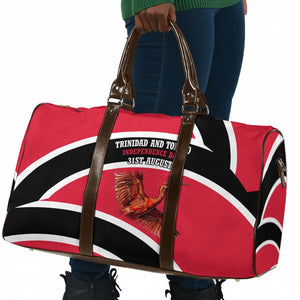 Trinidad And Tobago Independence Day Scarlet Ibis Travel Bag Steelpan Heritage National Flag