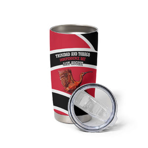 Trinidad And Tobago Independence Day Scarlet Ibis Tumbler Cup Steelpan Heritage National Flag