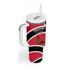 Trinidad And Tobago Independence Day Scarlet Ibis Tumbler With Handle Steelpan Heritage National Flag