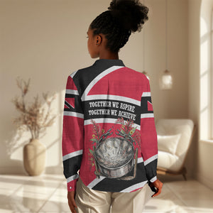 Trinidad And Tobago Independence Day Scarlet Ibis Women Casual Shirt Steelpan Heritage National Flag