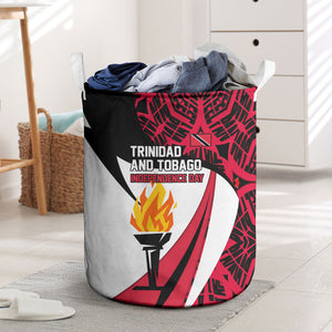 Trinidad And Tobago Independence Day Laundry Basket Freedom Torch Heritage Symbols