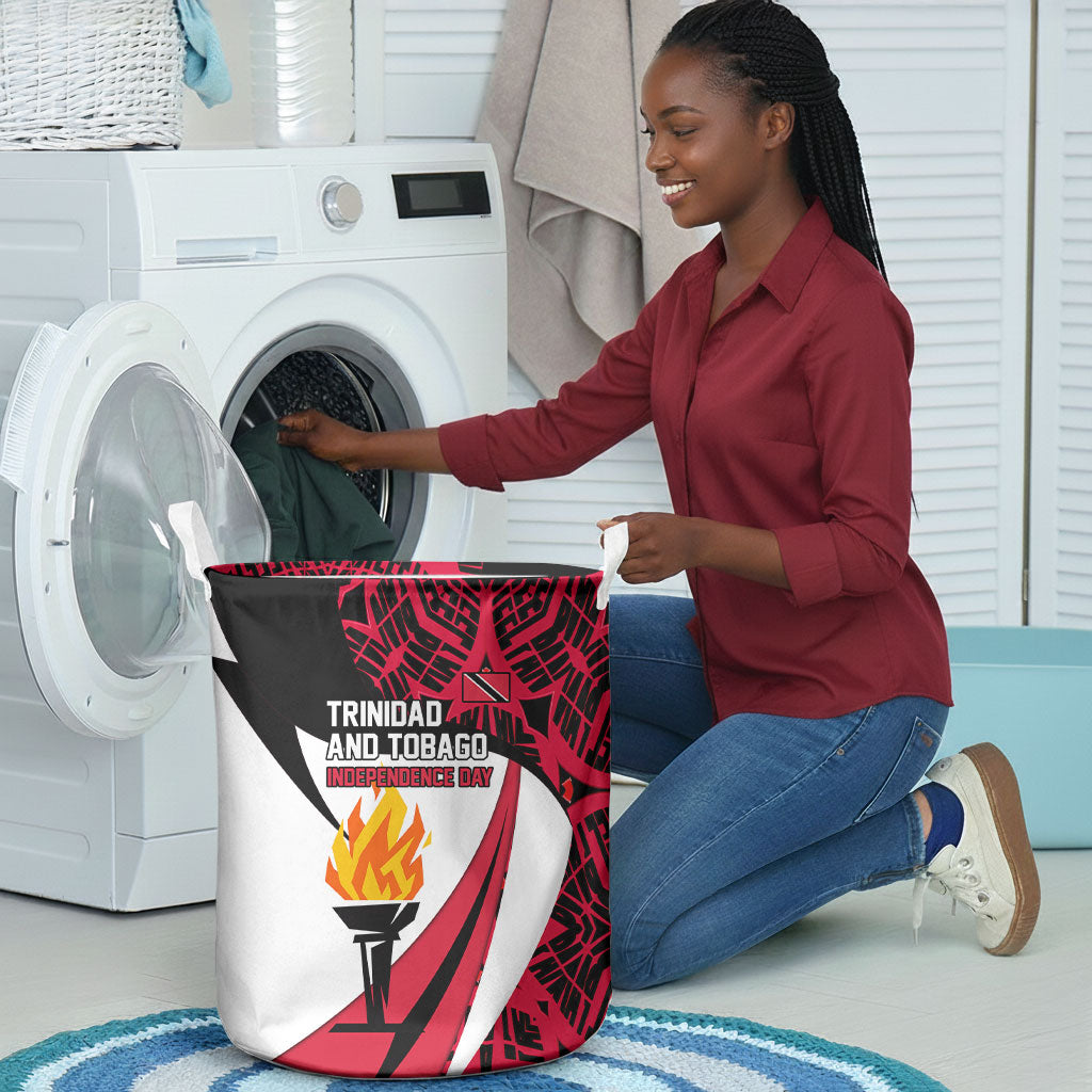 Trinidad And Tobago Independence Day Laundry Basket Freedom Torch Heritage Symbols