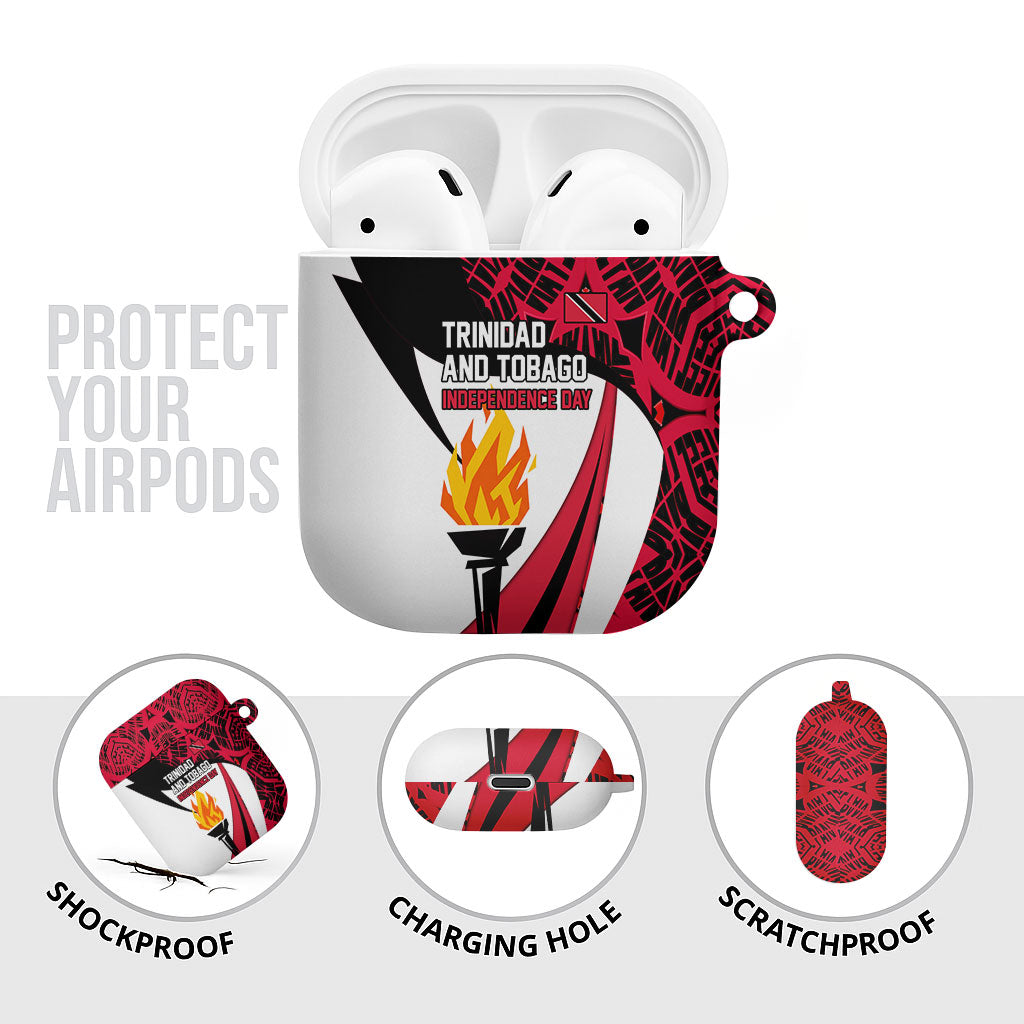 Trinidad And Tobago Independence Day AirPods Case Freedom Torch Heritage Symbols