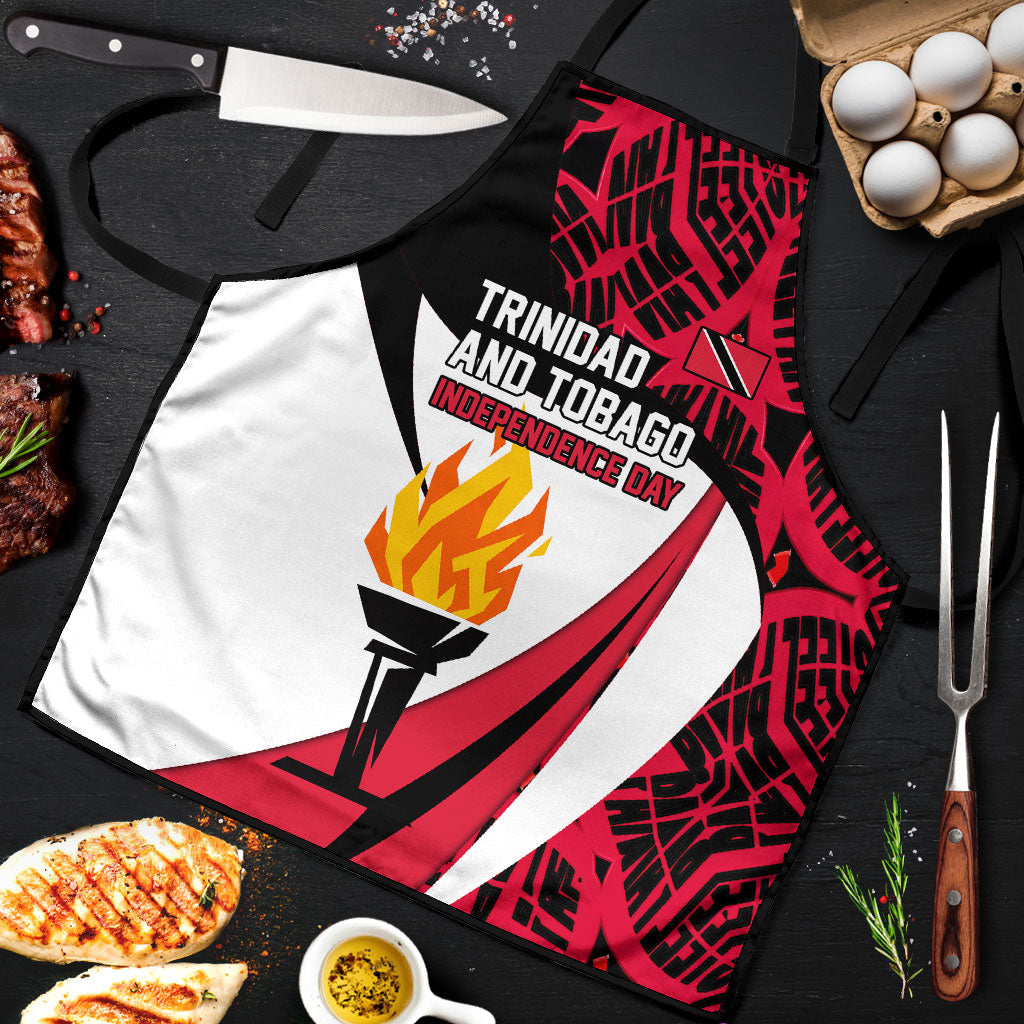 Trinidad And Tobago Independence Day Apron Freedom Torch Heritage Symbols