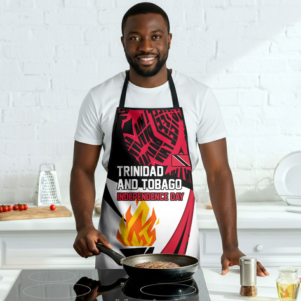 Trinidad And Tobago Independence Day Apron Freedom Torch Heritage Symbols