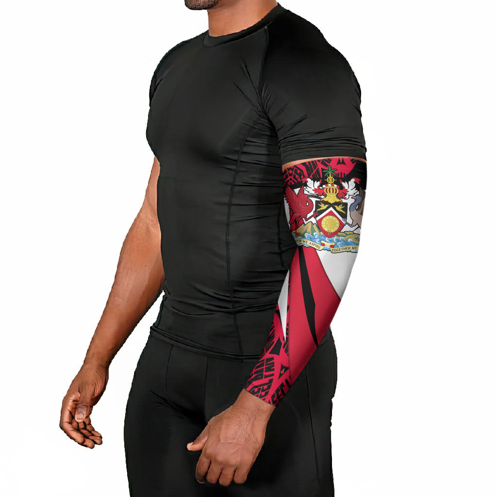 Trinidad And Tobago Independence Day Arm Sleeves Freedom Torch Heritage Symbols