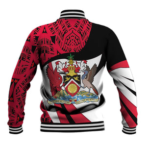 Trinidad And Tobago Independence Day Baseball Jacket Freedom Torch Heritage Symbols