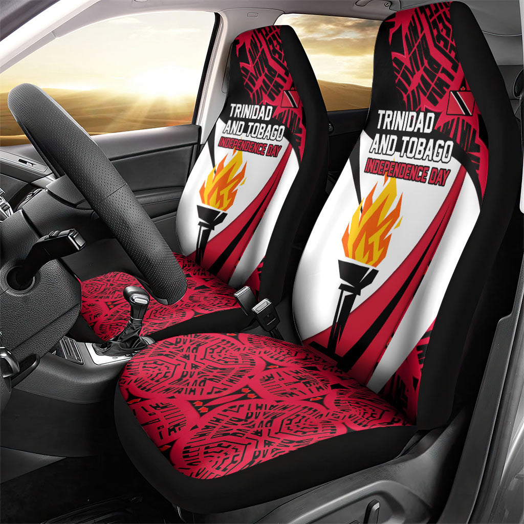 Trinidad And Tobago Independence Day Car Seat Cover Freedom Torch Heritage Symbols