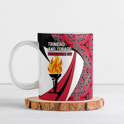 Trinidad And Tobago Independence Day Ceramic Mug Freedom Torch Heritage Symbols