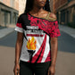 Trinidad And Tobago Independence Day Cross Shoulder Shirt Freedom Torch Heritage Symbols