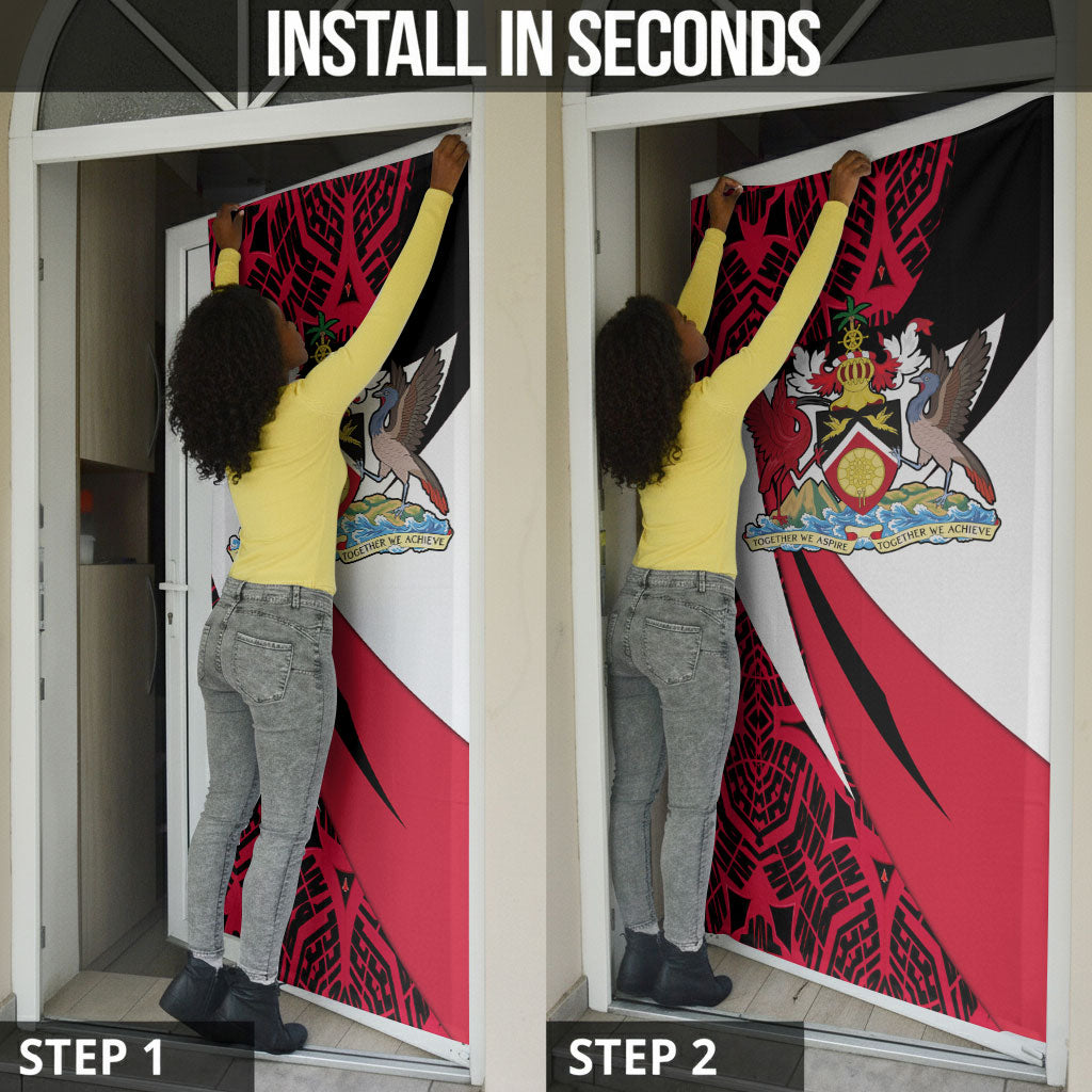 Trinidad And Tobago Independence Day Door Cover Freedom Torch Heritage Symbols