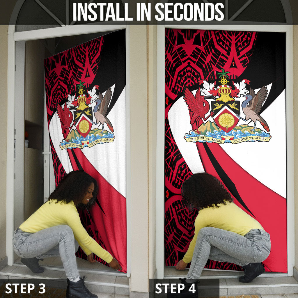 Trinidad And Tobago Independence Day Door Cover Freedom Torch Heritage Symbols
