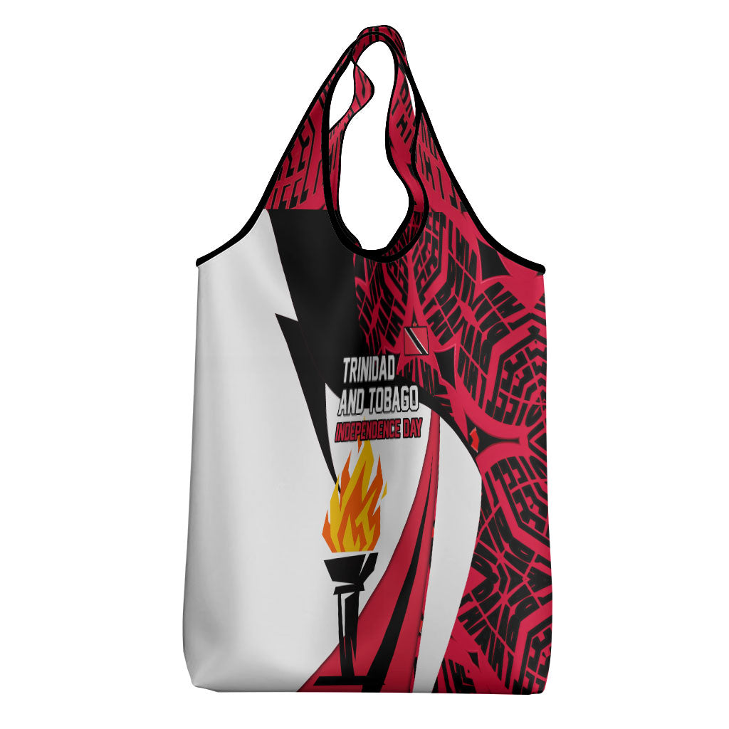 Trinidad And Tobago Independence Day Grocery Bag Freedom Torch Heritage Symbols