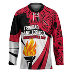Trinidad And Tobago Independence Day Hockey Jersey Freedom Torch Heritage Symbols