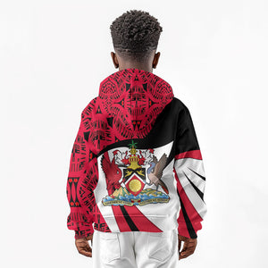 Trinidad And Tobago Independence Day Kid Hoodie Freedom Torch Heritage Symbols