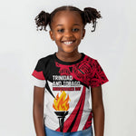Trinidad And Tobago Independence Day Kid T shirt Freedom Torch Heritage Symbols