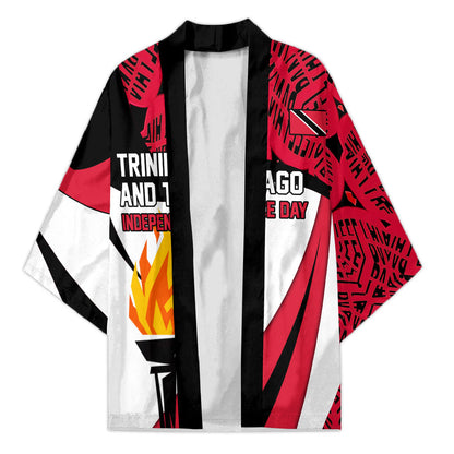 Trinidad And Tobago Independence Day Kimono Freedom Torch Heritage Symbols