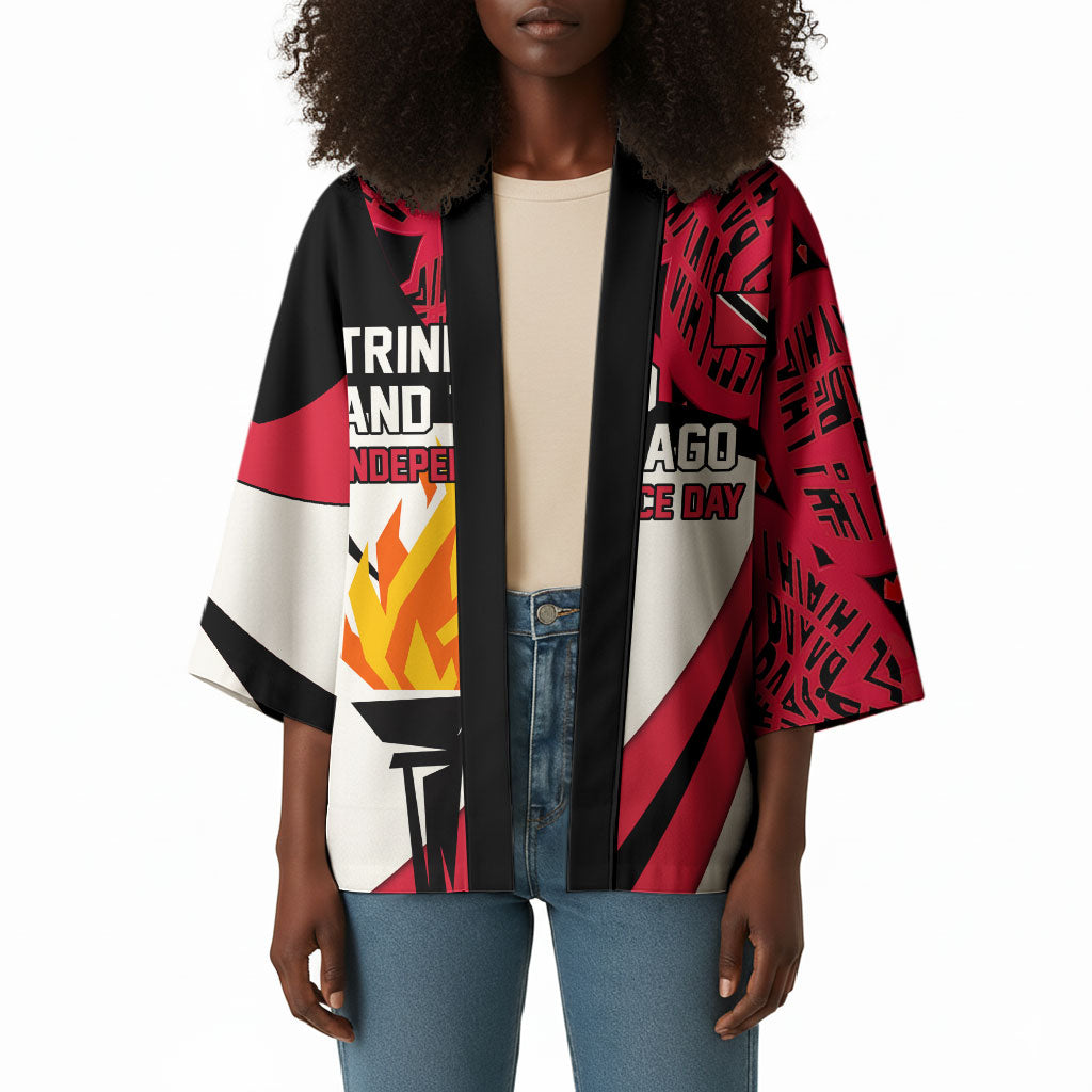 Trinidad And Tobago Independence Day Kimono Freedom Torch Heritage Symbols