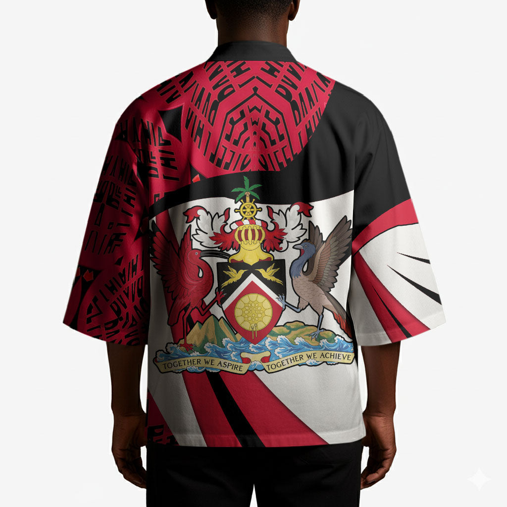 Trinidad And Tobago Independence Day Kimono Freedom Torch Heritage Symbols