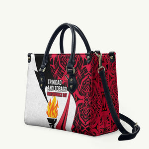 Trinidad And Tobago Independence Day Leather Bag Freedom Torch Heritage Symbols
