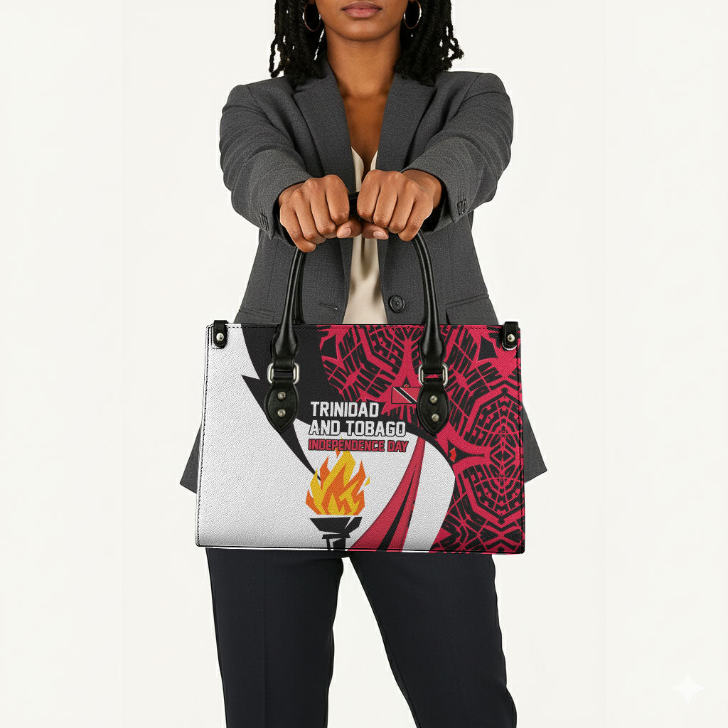 Trinidad And Tobago Independence Day Leather Bag Freedom Torch Heritage Symbols