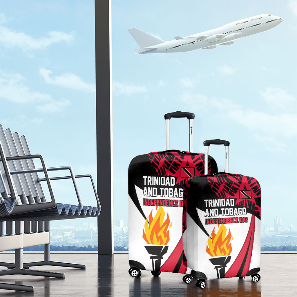 Trinidad And Tobago Independence Day Luggage Cover Freedom Torch Heritage Symbols