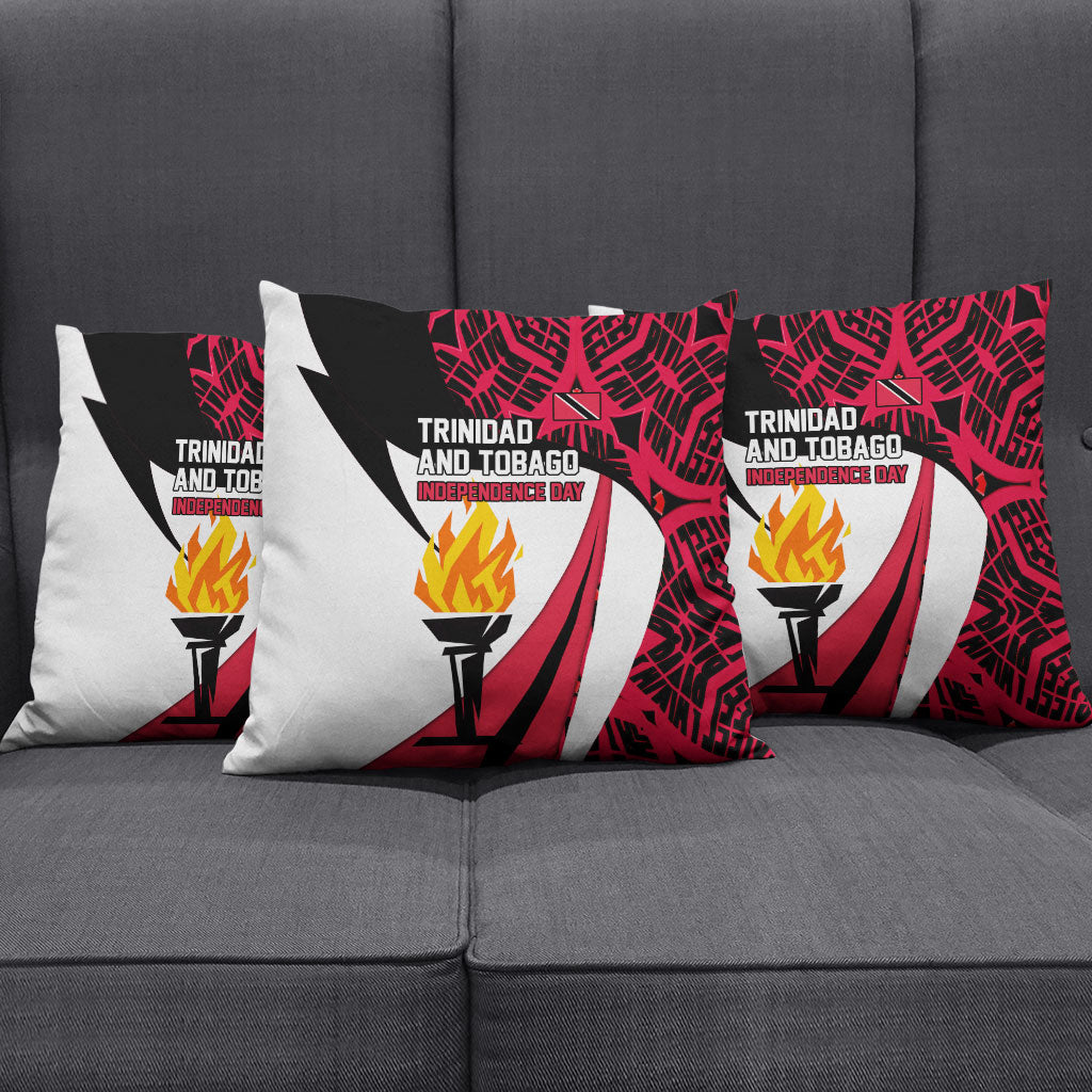 Trinidad And Tobago Independence Day Pillow Cover Freedom Torch Heritage Symbols
