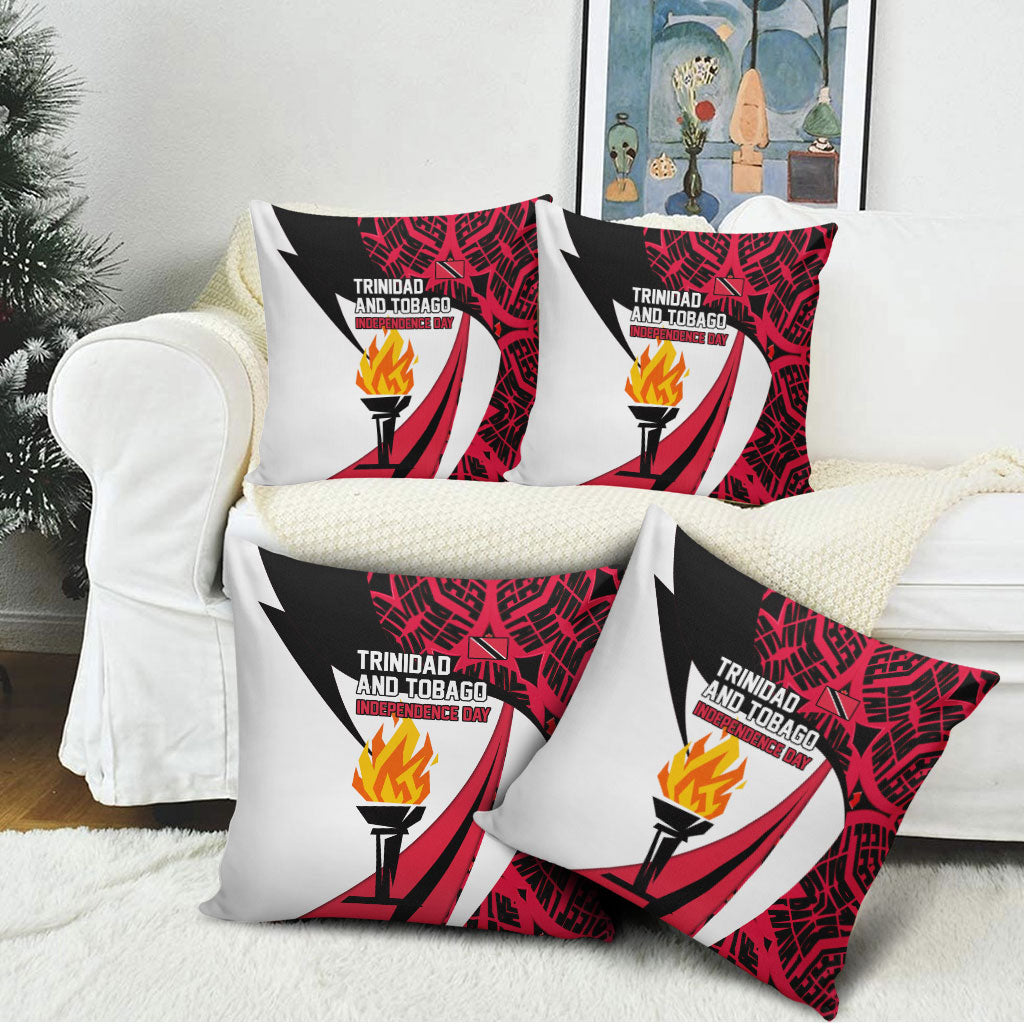 Trinidad And Tobago Independence Day Pillow Cover Freedom Torch Heritage Symbols