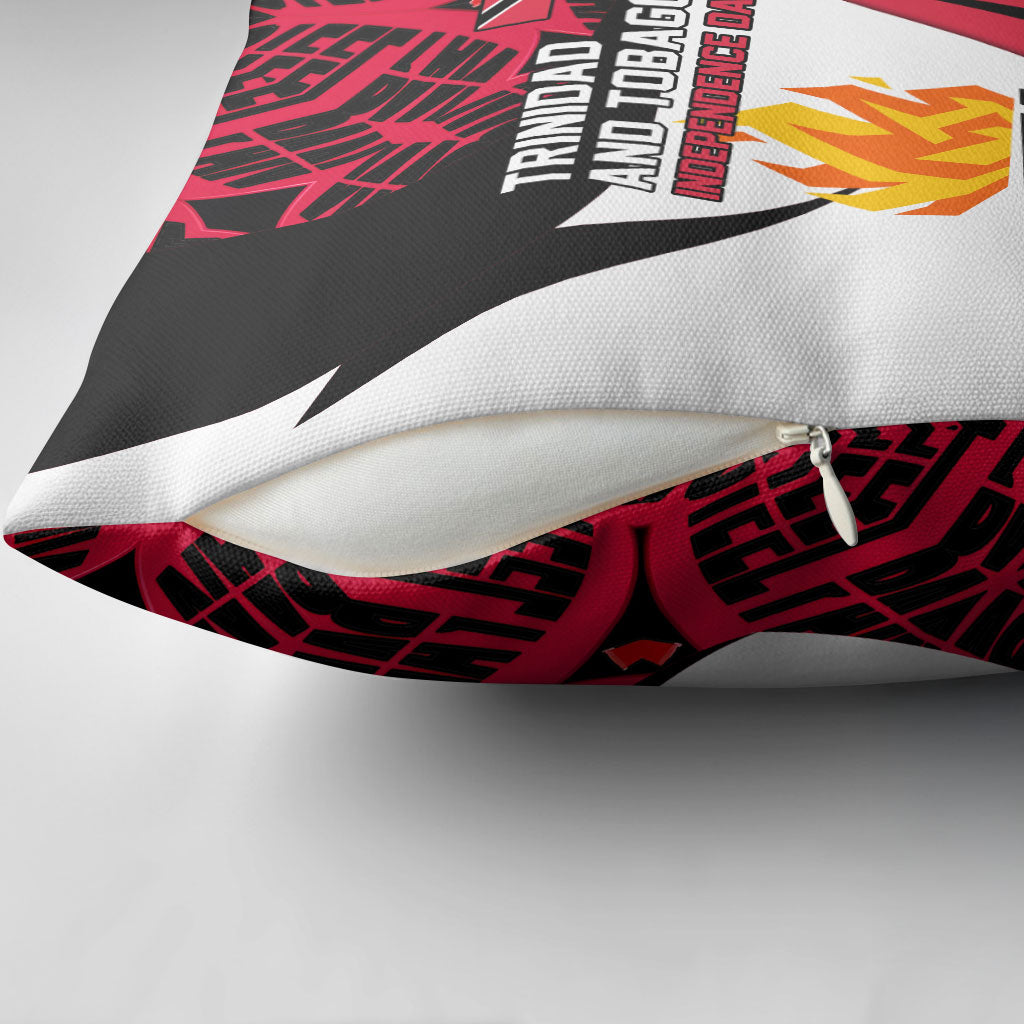 Trinidad And Tobago Independence Day Pillow Cover Freedom Torch Heritage Symbols