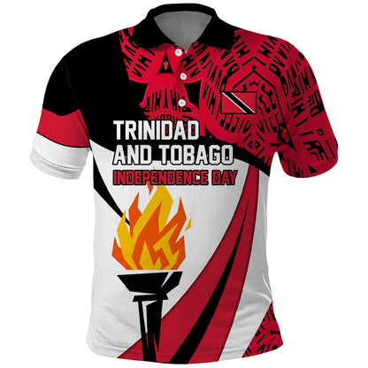 Trinidad And Tobago Independence Day Polo Shirt Freedom Torch Heritage Symbols