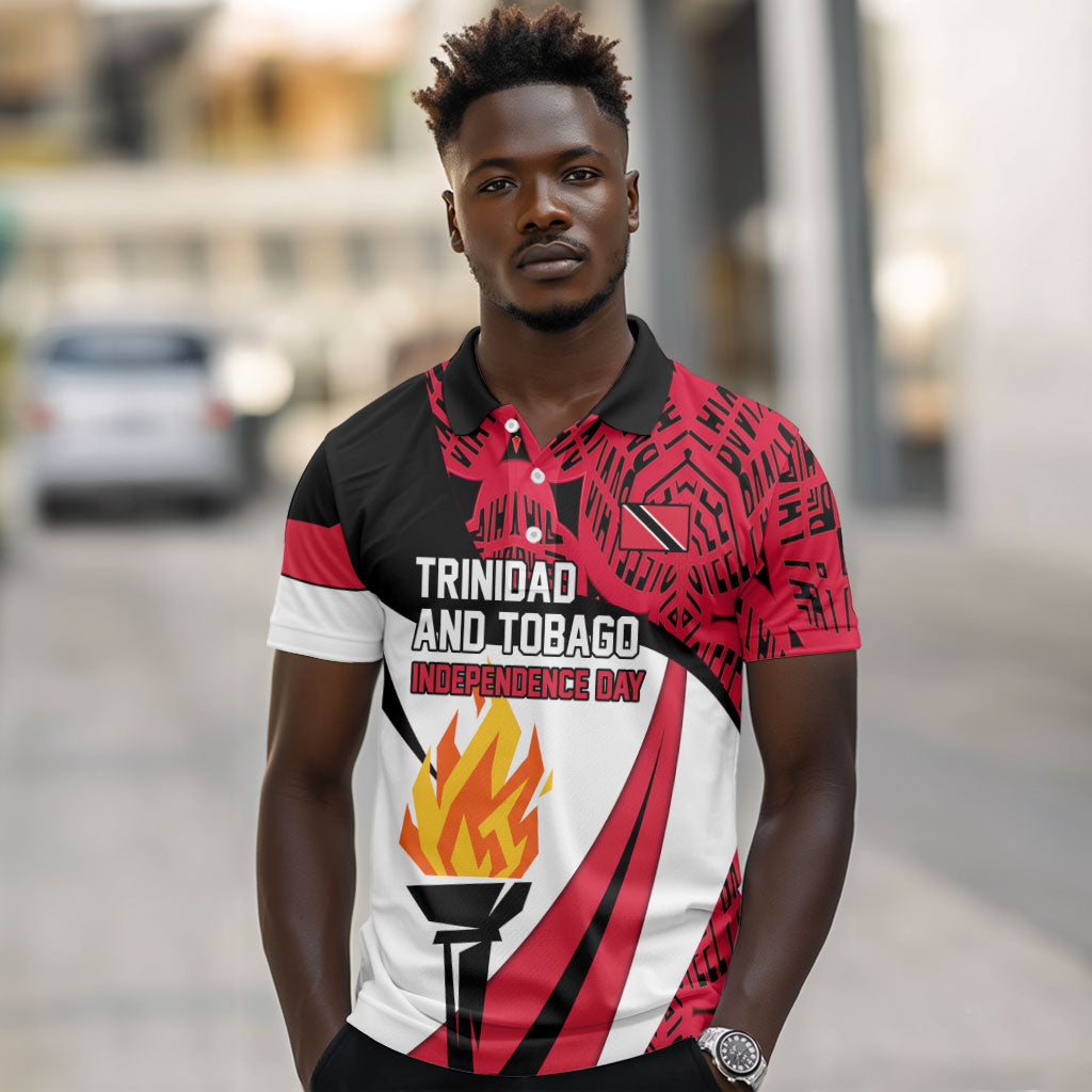 Trinidad And Tobago Independence Day Polo Shirt Freedom Torch Heritage Symbols