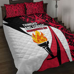 Trinidad And Tobago Independence Day Quilt Bed Set Freedom Torch Heritage Symbols