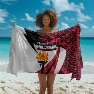 Trinidad And Tobago Independence Day Sarong Freedom Torch Heritage Symbols