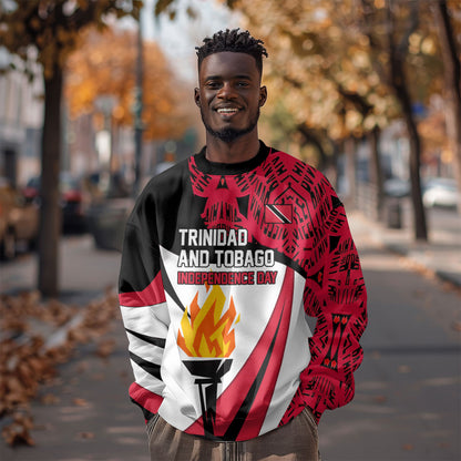 Trinidad And Tobago Independence Day Sweatshirt Freedom Torch Heritage Symbols