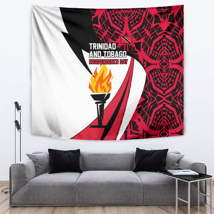 Trinidad And Tobago Independence Day Tapestry Freedom Torch Heritage Symbols