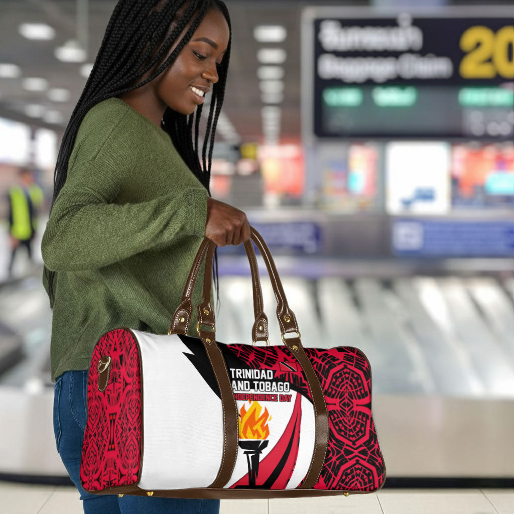 Trinidad And Tobago Independence Day Travel Bag Freedom Torch Heritage Symbols