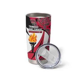 Trinidad And Tobago Independence Day Tumbler Cup Freedom Torch Heritage Symbols