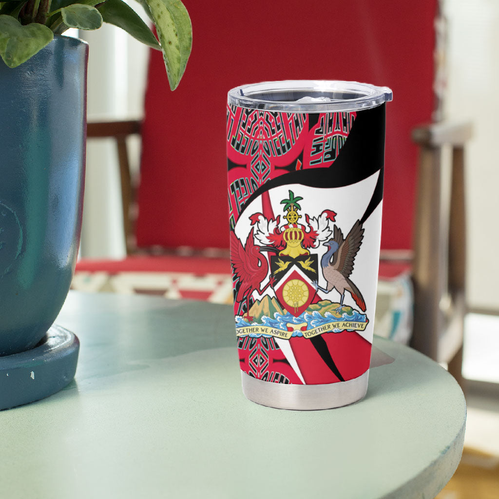 Trinidad And Tobago Independence Day Tumbler Cup Freedom Torch Heritage Symbols