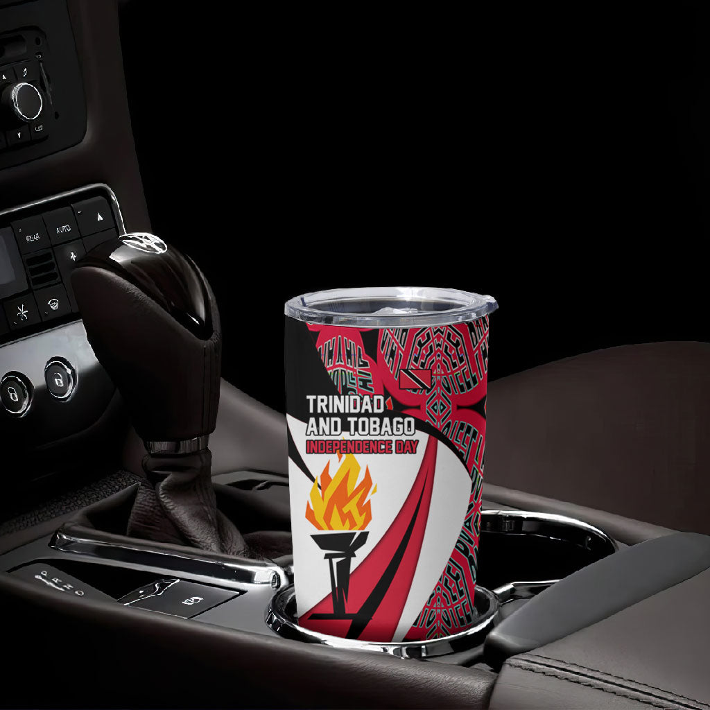 Trinidad And Tobago Independence Day Tumbler Cup Freedom Torch Heritage Symbols