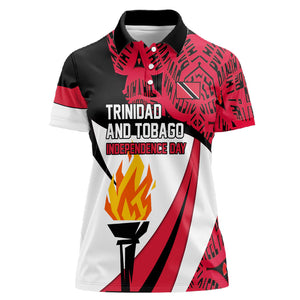 Trinidad And Tobago Independence Day Women Polo Shirt Freedom Torch Heritage Symbols
