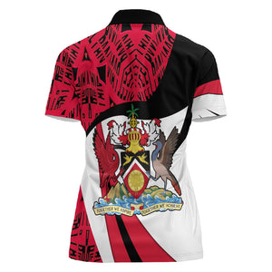 Trinidad And Tobago Independence Day Women Polo Shirt Freedom Torch Heritage Symbols