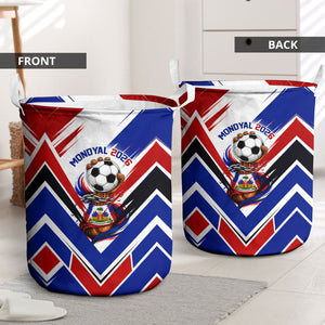 Haiti World Football Mondyal 2026 Laundry Basket Pride Ayiti Caribbean Culture Patriotic Crest
