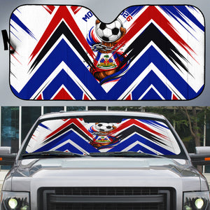 Haiti World Football Mondyal 2026 Auto Sun Shade Pride Ayiti Caribbean Culture Patriotic Crest
