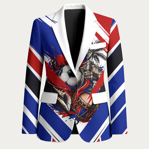 Haiti World Football Mondyal 2026 Blazer Pride Ayiti Caribbean Culture Patriotic Crest