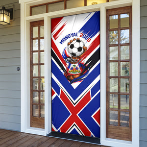 Haiti World Football Mondyal 2026 Door Cover Pride Ayiti Caribbean Culture Patriotic Crest