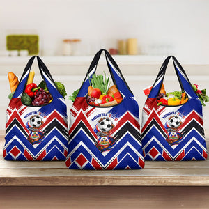 Haiti World Football Mondyal 2026 Grocery Bag Pride Ayiti Caribbean Culture Patriotic Crest