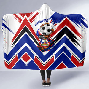 Haiti World Football Mondyal 2026 Hooded Blanket Pride Ayiti Caribbean Culture Patriotic Crest