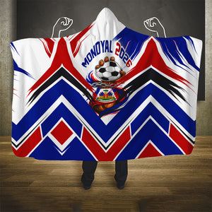 Haiti World Football Mondyal 2026 Hooded Blanket Pride Ayiti Caribbean Culture Patriotic Crest